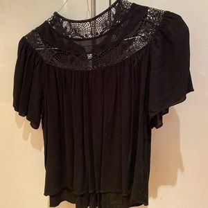 Zara Lace T-Shirt Blouse
